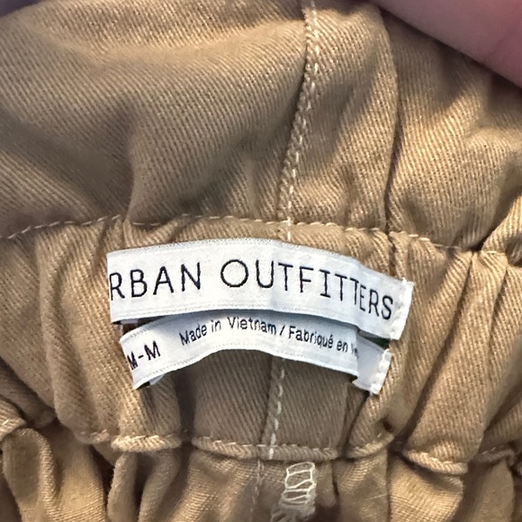 URBAN OUTFITTERS | UO Terra High Waisted Paper-bag Pant in Khaki - Picture 7 of 15